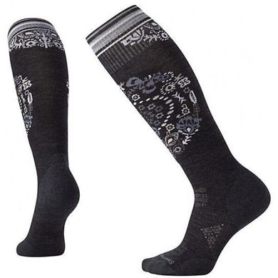 Шкарпетки жіночі Smartwool PhD Ski Light Elite Pattern Charcoal, р. M (SW 01369.003-M)