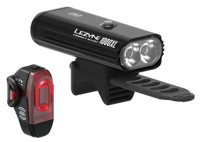 Комплект велосвітла Lezyne Connect Smart 1000XL / KTV Smart Pair, Black, 1000/75 lum, Y13 (4712806 002695)