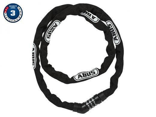 Замок велосипедний із ланцюгом Abus 4804C/75 Steel-O-Chain, Black (ABS 716171)