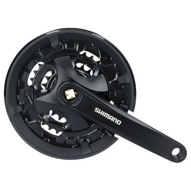 Шатуни Shimano FC-MT101-3 175мм 44X32X22, захист зірок (SHMO EFCMT101E422CLB)