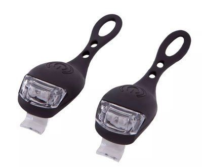 Комплект блимавок передня і задня Green Cycle Micra 2 LED, Black (GC LTS-34-90)