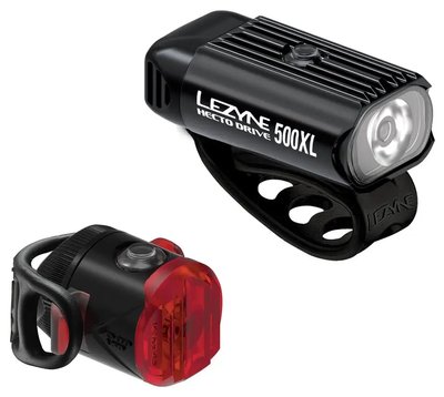 Комплект велосвітла Lezyne Hecto Drive 500XL / Femto USB Pair, Black, 500/5 lum, Y13 (4712806 002213)