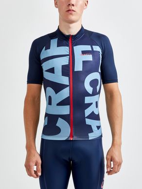 Велофутболка чоловіча Craft Adv Endurance Graphic Jersey M, Blaze/Atmos, S (CRFT 1910521.396342-S)