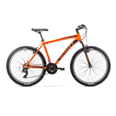 Велосипед Romet 19 Rambler R6.0 оранжево-черный 14 S