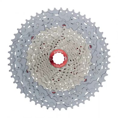 Касета Sun Race MZ903 MTB 12-k 11-51T, алюмінієвий павук, Metallic Silver (CAS-60-75)