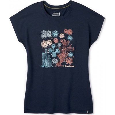 Футболка жіноча Smartwool Women's Merino Sport 150 Cactus Crop Tee, Deep Navy, р. s (SW 15139.092-S)